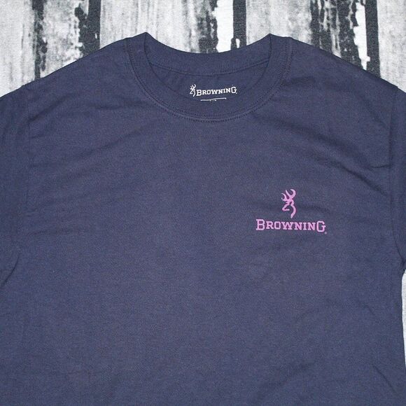 Browning Women's Grass Dog Graphic T-Shirt Navy Blue, Small - Women's Graphic To - Picture 3 of 6